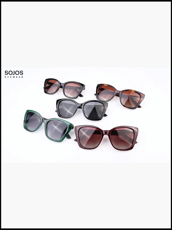 Vintage Oversized Cateye Sunglasses UV400 Large Designer Shades main image 4